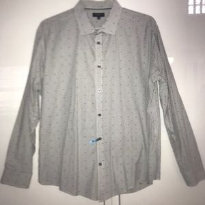 Men’s Grey Striped long sleeves XL Shirt